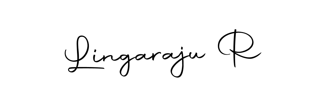 Create a beautiful signature design for name Lingaraju R. With this signature (Autography-DOLnW) fonts, you can make a handwritten signature for free. Lingaraju R signature style 10 images and pictures png