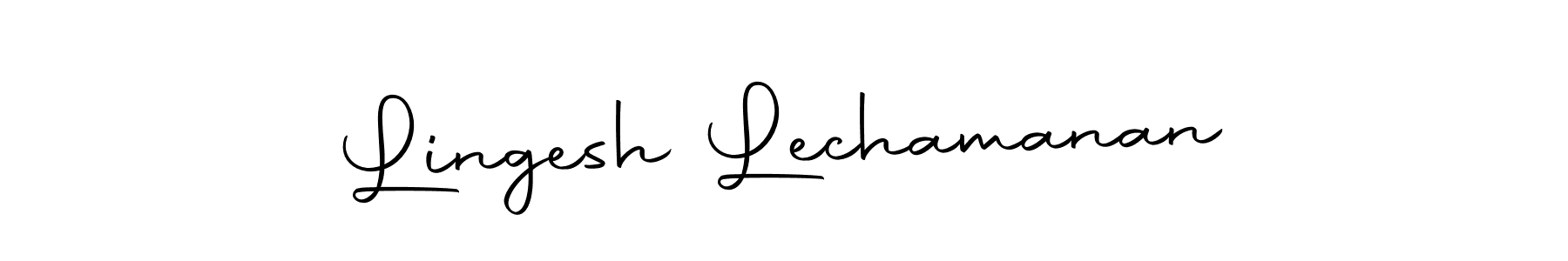 The best way (Autography-DOLnW) to make a short signature is to pick only two or three words in your name. The name Lingesh Lechamanan include a total of six letters. For converting this name. Lingesh Lechamanan signature style 10 images and pictures png