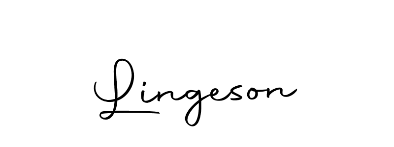 Use a signature maker to create a handwritten signature online. With this signature software, you can design (Autography-DOLnW) your own signature for name Lingeson. Lingeson signature style 10 images and pictures png