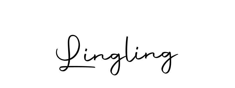 Use a signature maker to create a handwritten signature online. With this signature software, you can design (Autography-DOLnW) your own signature for name Lingling. Lingling signature style 10 images and pictures png