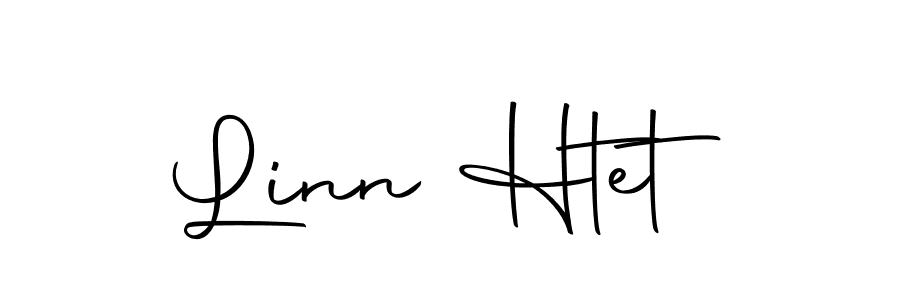 Linn Htet stylish signature style. Best Handwritten Sign (Autography-DOLnW) for my name. Handwritten Signature Collection Ideas for my name Linn Htet. Linn Htet signature style 10 images and pictures png