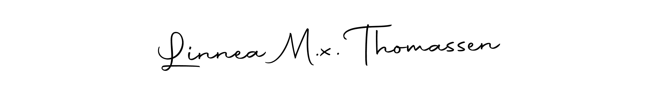 Create a beautiful signature design for name Linnea M.x. Thomassen. With this signature (Autography-DOLnW) fonts, you can make a handwritten signature for free. Linnea M.x. Thomassen signature style 10 images and pictures png