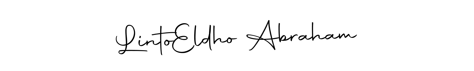 if you are searching for the best signature style for your name Linto  Eldho Abraham. so please give up your signature search. here we have designed multiple signature styles  using Autography-DOLnW. Linto  Eldho Abraham signature style 10 images and pictures png