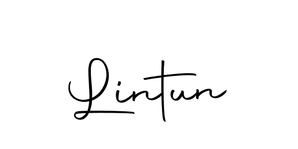 Use a signature maker to create a handwritten signature online. With this signature software, you can design (Autography-DOLnW) your own signature for name Lintun. Lintun signature style 10 images and pictures png