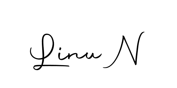 Make a beautiful signature design for name Linu N. Use this online signature maker to create a handwritten signature for free. Linu N signature style 10 images and pictures png