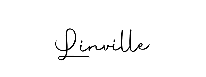 Design your own signature with our free online signature maker. With this signature software, you can create a handwritten (Autography-DOLnW) signature for name Linville. Linville signature style 10 images and pictures png