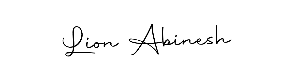 Also we have Lion Abinesh name is the best signature style. Create professional handwritten signature collection using Autography-DOLnW autograph style. Lion Abinesh signature style 10 images and pictures png