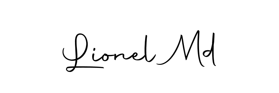 How to make Lionel Md name signature. Use Autography-DOLnW style for creating short signs online. This is the latest handwritten sign. Lionel Md signature style 10 images and pictures png