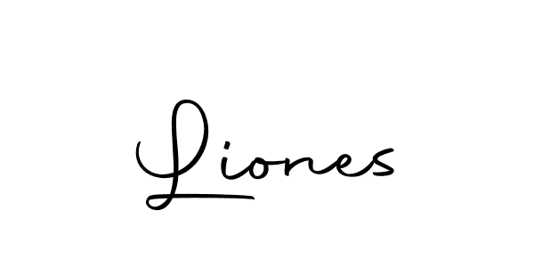 Make a beautiful signature design for name Liones. With this signature (Autography-DOLnW) style, you can create a handwritten signature for free. Liones signature style 10 images and pictures png