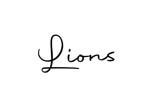How to make Lions signature? Autography-DOLnW is a professional autograph style. Create handwritten signature for Lions name. Lions signature style 10 images and pictures png