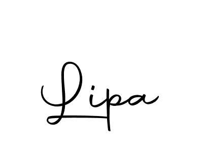 Use a signature maker to create a handwritten signature online. With this signature software, you can design (Autography-DOLnW) your own signature for name Lipa. Lipa signature style 10 images and pictures png