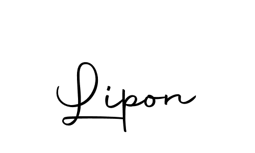 Use a signature maker to create a handwritten signature online. With this signature software, you can design (Autography-DOLnW) your own signature for name Lipon. Lipon signature style 10 images and pictures png