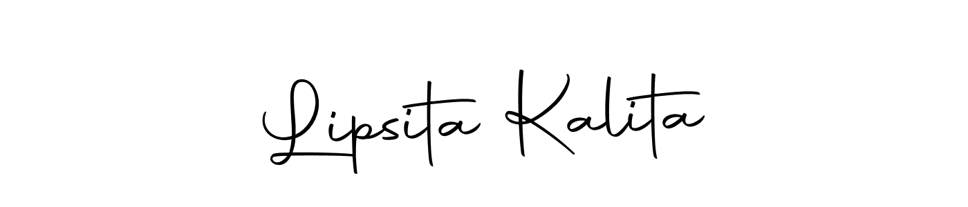 Create a beautiful signature design for name Lipsita Kalita. With this signature (Autography-DOLnW) fonts, you can make a handwritten signature for free. Lipsita Kalita signature style 10 images and pictures png