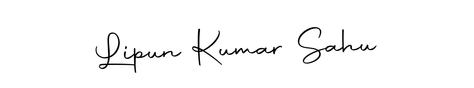 How to make Lipun Kumar Sahu name signature. Use Autography-DOLnW style for creating short signs online. This is the latest handwritten sign. Lipun Kumar Sahu signature style 10 images and pictures png