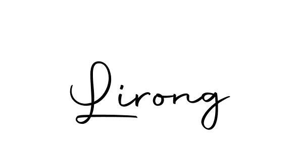 Lirong stylish signature style. Best Handwritten Sign (Autography-DOLnW) for my name. Handwritten Signature Collection Ideas for my name Lirong. Lirong signature style 10 images and pictures png