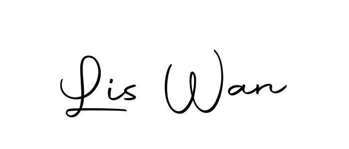 This is the best signature style for the Lis Wan name. Also you like these signature font (Autography-DOLnW). Mix name signature. Lis Wan signature style 10 images and pictures png