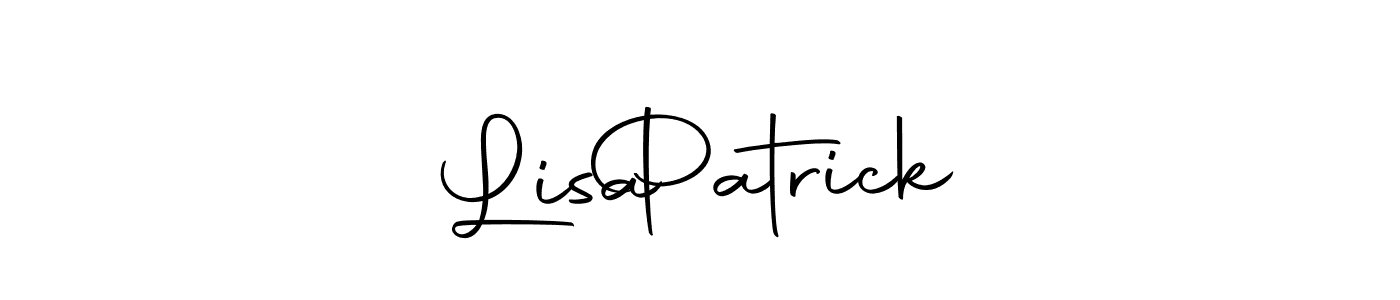 How to make Lisa   Patrick name signature. Use Autography-DOLnW style for creating short signs online. This is the latest handwritten sign. Lisa   Patrick signature style 10 images and pictures png