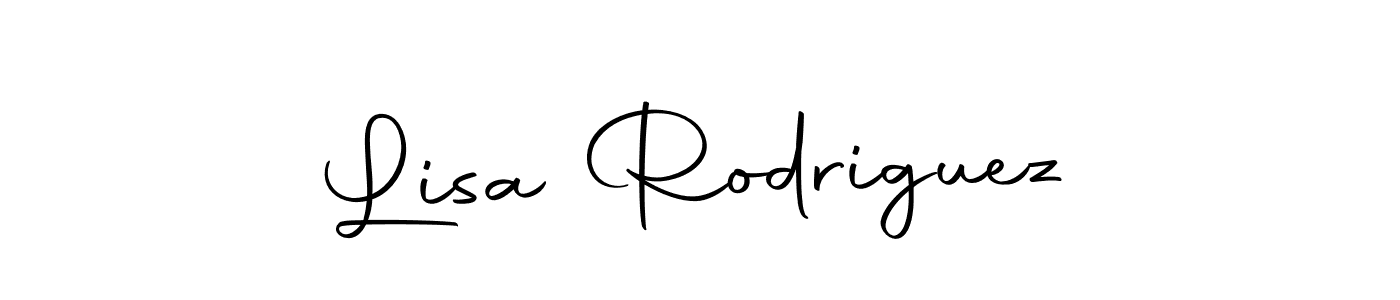 Design your own signature with our free online signature maker. With this signature software, you can create a handwritten (Autography-DOLnW) signature for name Lisa Rodriguez. Lisa Rodriguez signature style 10 images and pictures png