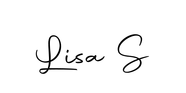 This is the best signature style for the Lisa S name. Also you like these signature font (Autography-DOLnW). Mix name signature. Lisa S signature style 10 images and pictures png