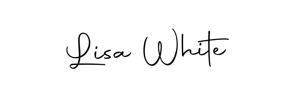 Design your own signature with our free online signature maker. With this signature software, you can create a handwritten (Autography-DOLnW) signature for name Lisa White. Lisa White signature style 10 images and pictures png