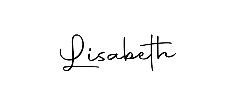 Lisabeth stylish signature style. Best Handwritten Sign (Autography-DOLnW) for my name. Handwritten Signature Collection Ideas for my name Lisabeth. Lisabeth signature style 10 images and pictures png