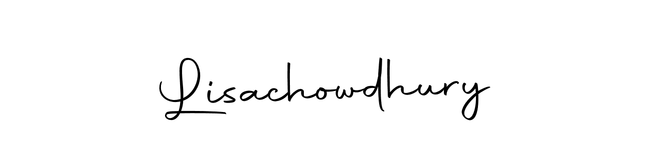 Make a beautiful signature design for name Lisachowdhury. With this signature (Autography-DOLnW) style, you can create a handwritten signature for free. Lisachowdhury signature style 10 images and pictures png