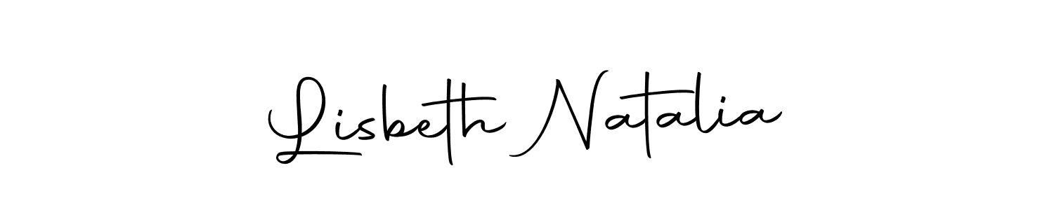 Create a beautiful signature design for name Lisbeth Natalia. With this signature (Autography-DOLnW) fonts, you can make a handwritten signature for free. Lisbeth Natalia signature style 10 images and pictures png