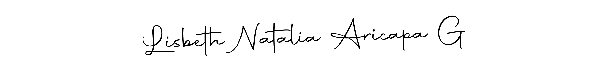 Also You can easily find your signature by using the search form. We will create Lisbeth Natalia Aricapa G name handwritten signature images for you free of cost using Autography-DOLnW sign style. Lisbeth Natalia Aricapa G signature style 10 images and pictures png