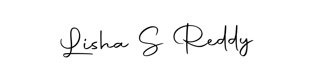 Also we have Lisha S Reddy name is the best signature style. Create professional handwritten signature collection using Autography-DOLnW autograph style. Lisha S Reddy signature style 10 images and pictures png