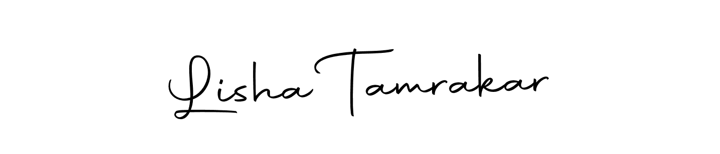 You should practise on your own different ways (Autography-DOLnW) to write your name (Lisha Tamrakar) in signature. don't let someone else do it for you. Lisha Tamrakar signature style 10 images and pictures png