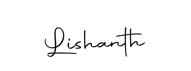 How to make Lishanth signature? Autography-DOLnW is a professional autograph style. Create handwritten signature for Lishanth name. Lishanth signature style 10 images and pictures png