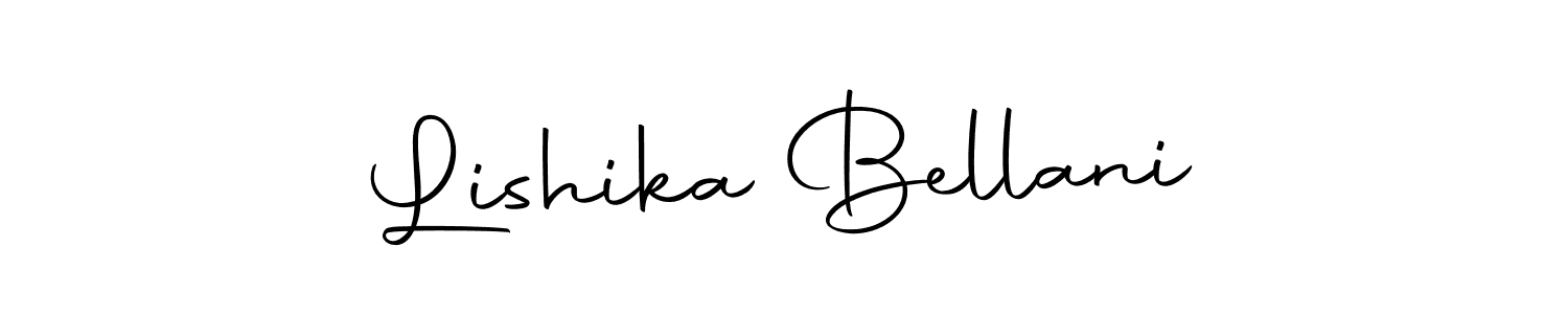 Autography-DOLnW is a professional signature style that is perfect for those who want to add a touch of class to their signature. It is also a great choice for those who want to make their signature more unique. Get Lishika Bellani name to fancy signature for free. Lishika Bellani signature style 10 images and pictures png