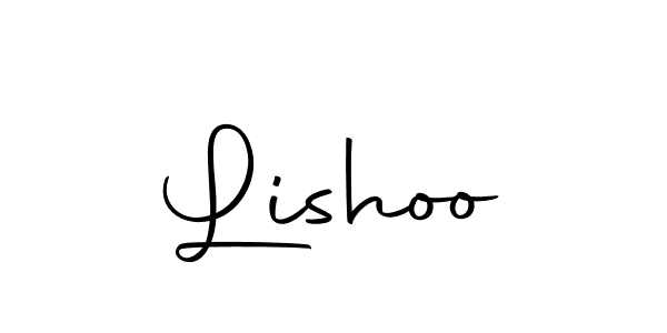 You should practise on your own different ways (Autography-DOLnW) to write your name (Lishoo) in signature. don't let someone else do it for you. Lishoo signature style 10 images and pictures png