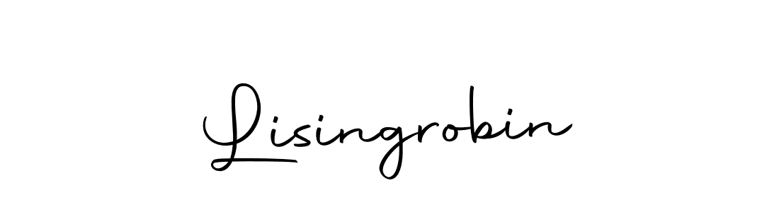 How to make Lisingrobin signature? Autography-DOLnW is a professional autograph style. Create handwritten signature for Lisingrobin name. Lisingrobin signature style 10 images and pictures png