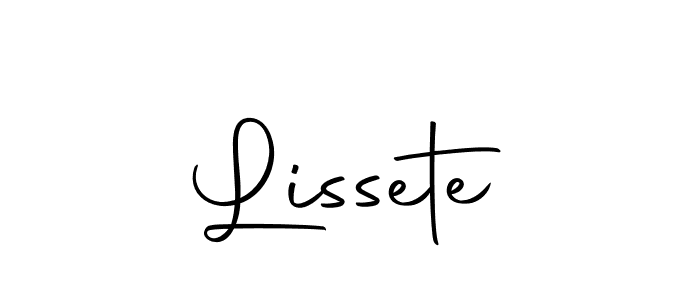 Use a signature maker to create a handwritten signature online. With this signature software, you can design (Autography-DOLnW) your own signature for name Lissete. Lissete signature style 10 images and pictures png