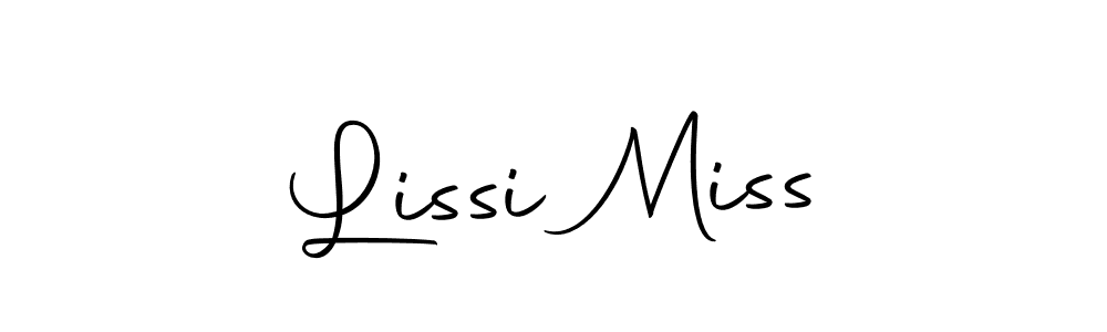 Create a beautiful signature design for name Lissi Miss. With this signature (Autography-DOLnW) fonts, you can make a handwritten signature for free. Lissi Miss signature style 10 images and pictures png
