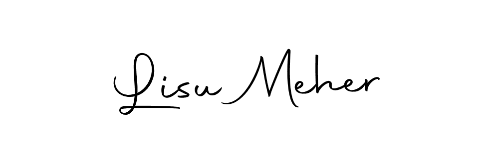 Use a signature maker to create a handwritten signature online. With this signature software, you can design (Autography-DOLnW) your own signature for name Lisu Meher. Lisu Meher signature style 10 images and pictures png