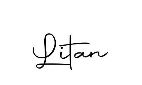 You should practise on your own different ways (Autography-DOLnW) to write your name (Litan) in signature. don't let someone else do it for you. Litan signature style 10 images and pictures png