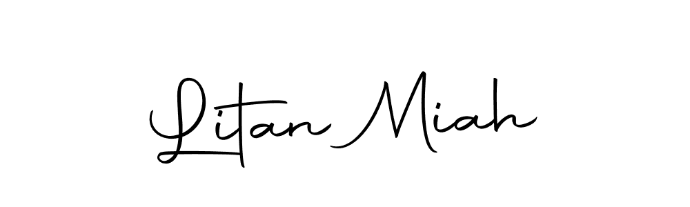 You should practise on your own different ways (Autography-DOLnW) to write your name (Litan Miah) in signature. don't let someone else do it for you. Litan Miah signature style 10 images and pictures png
