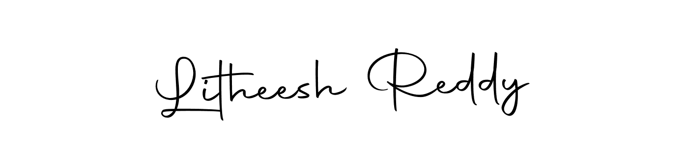 Design your own signature with our free online signature maker. With this signature software, you can create a handwritten (Autography-DOLnW) signature for name Litheesh Reddy. Litheesh Reddy signature style 10 images and pictures png