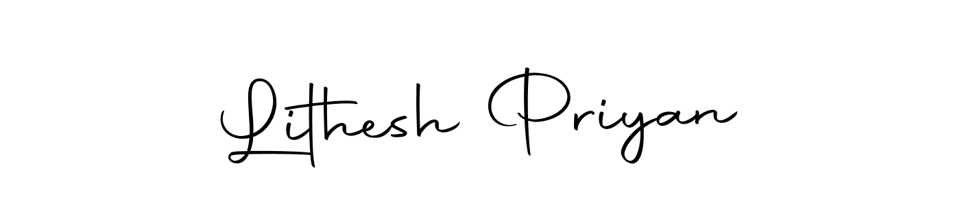 Also we have Lithesh Priyan name is the best signature style. Create professional handwritten signature collection using Autography-DOLnW autograph style. Lithesh Priyan signature style 10 images and pictures png