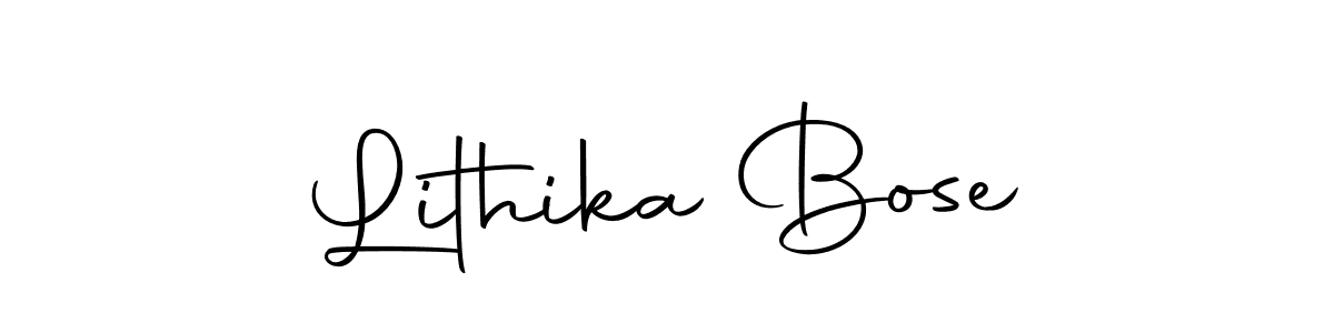if you are searching for the best signature style for your name Lithika Bose. so please give up your signature search. here we have designed multiple signature styles  using Autography-DOLnW. Lithika Bose signature style 10 images and pictures png
