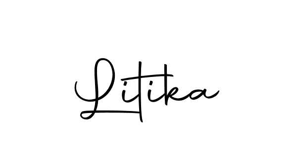 The best way (Autography-DOLnW) to make a short signature is to pick only two or three words in your name. The name Litika include a total of six letters. For converting this name. Litika signature style 10 images and pictures png