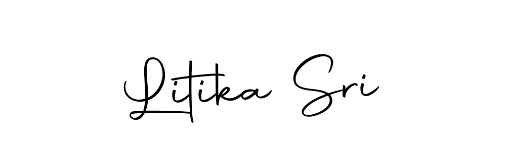 The best way (Autography-DOLnW) to make a short signature is to pick only two or three words in your name. The name Litika Sri include a total of six letters. For converting this name. Litika Sri signature style 10 images and pictures png