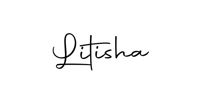 Make a short Litisha signature style. Manage your documents anywhere anytime using Autography-DOLnW. Create and add eSignatures, submit forms, share and send files easily. Litisha signature style 10 images and pictures png