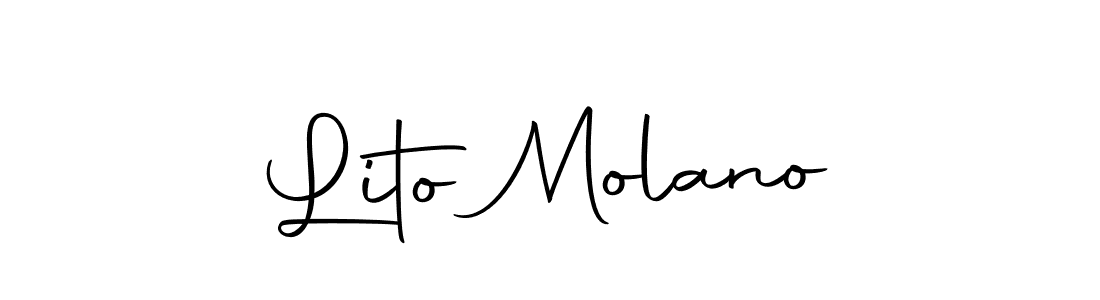 Make a beautiful signature design for name Lito Molano. With this signature (Autography-DOLnW) style, you can create a handwritten signature for free. Lito Molano signature style 10 images and pictures png