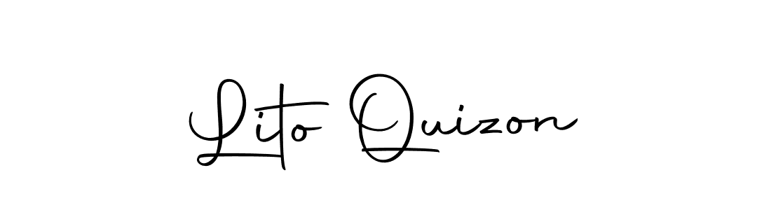 How to make Lito Quizon signature? Autography-DOLnW is a professional autograph style. Create handwritten signature for Lito Quizon name. Lito Quizon signature style 10 images and pictures png