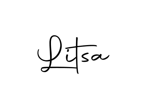 Litsa stylish signature style. Best Handwritten Sign (Autography-DOLnW) for my name. Handwritten Signature Collection Ideas for my name Litsa. Litsa signature style 10 images and pictures png