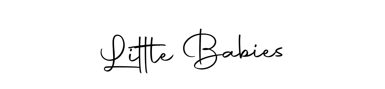 Little Babies stylish signature style. Best Handwritten Sign (Autography-DOLnW) for my name. Handwritten Signature Collection Ideas for my name Little Babies. Little Babies signature style 10 images and pictures png