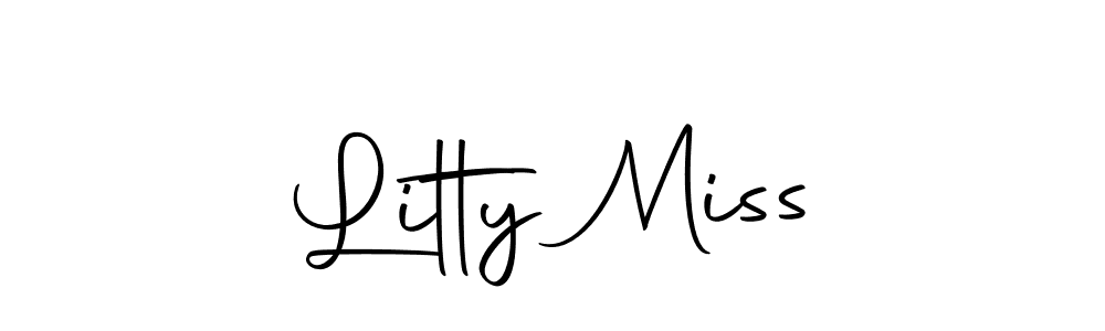 if you are searching for the best signature style for your name Litty Miss. so please give up your signature search. here we have designed multiple signature styles  using Autography-DOLnW. Litty Miss signature style 10 images and pictures png